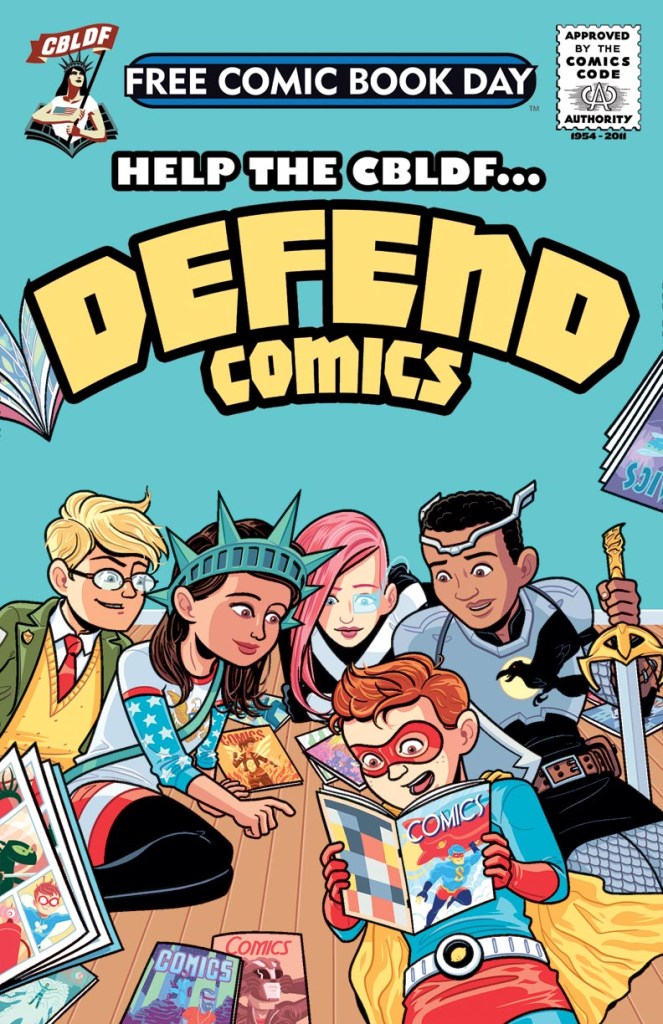 CBLDF_FCBD_cover_deantrippe_2015